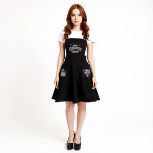 Hell Bunny Samara Pinafore Dress - XS